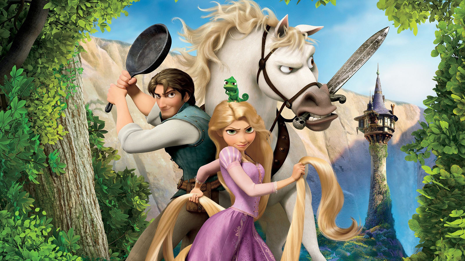 3d Wallpapers - Rapunzel Flynn And Maximus , HD Wallpaper & Backgrounds