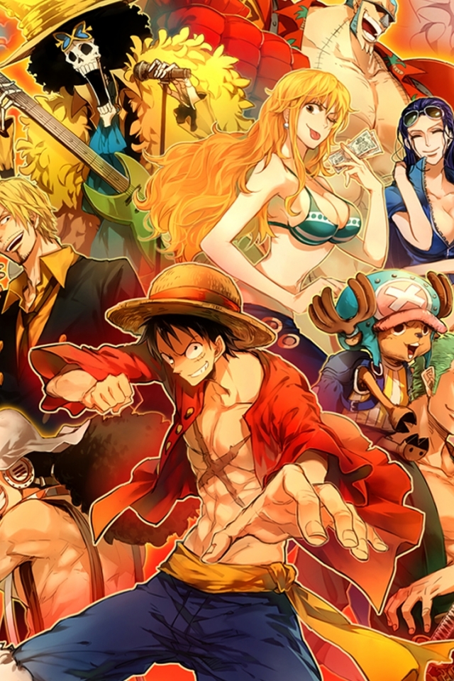 One Piece Wallpaper Iphone - Anime Wallpaper One Piece Iphone , HD Wallpaper & Backgrounds