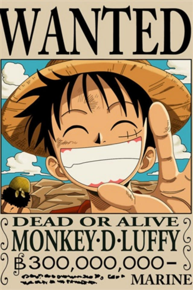 Luffy Wanted One Piece Wallpaper Iphone Wallpapers - Iphone Android One Piece Wallpaper Hd , HD Wallpaper & Backgrounds