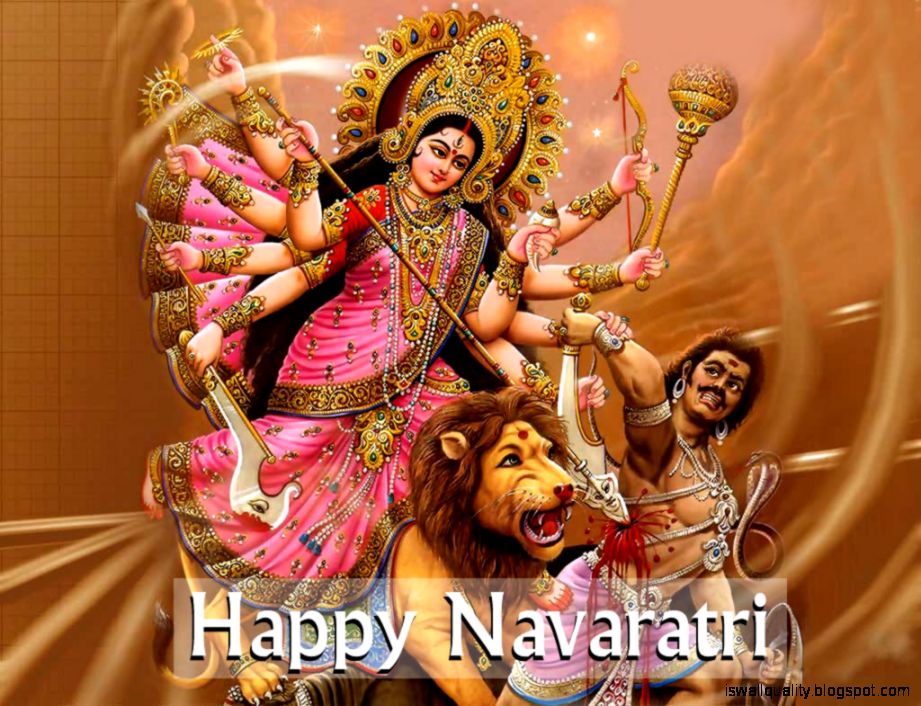 Happy Navratri Wallpaper 2016 Hd Free Download - Durga Maa Navratri Images Hd , HD Wallpaper & Backgrounds