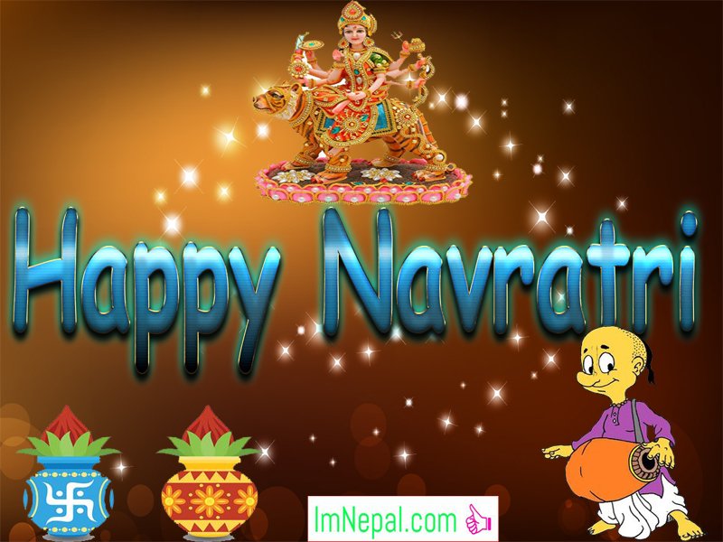 Happy Shubha Navratri Navaratri Festival Hindu Hd Wallpaper - Decoration , HD Wallpaper & Backgrounds