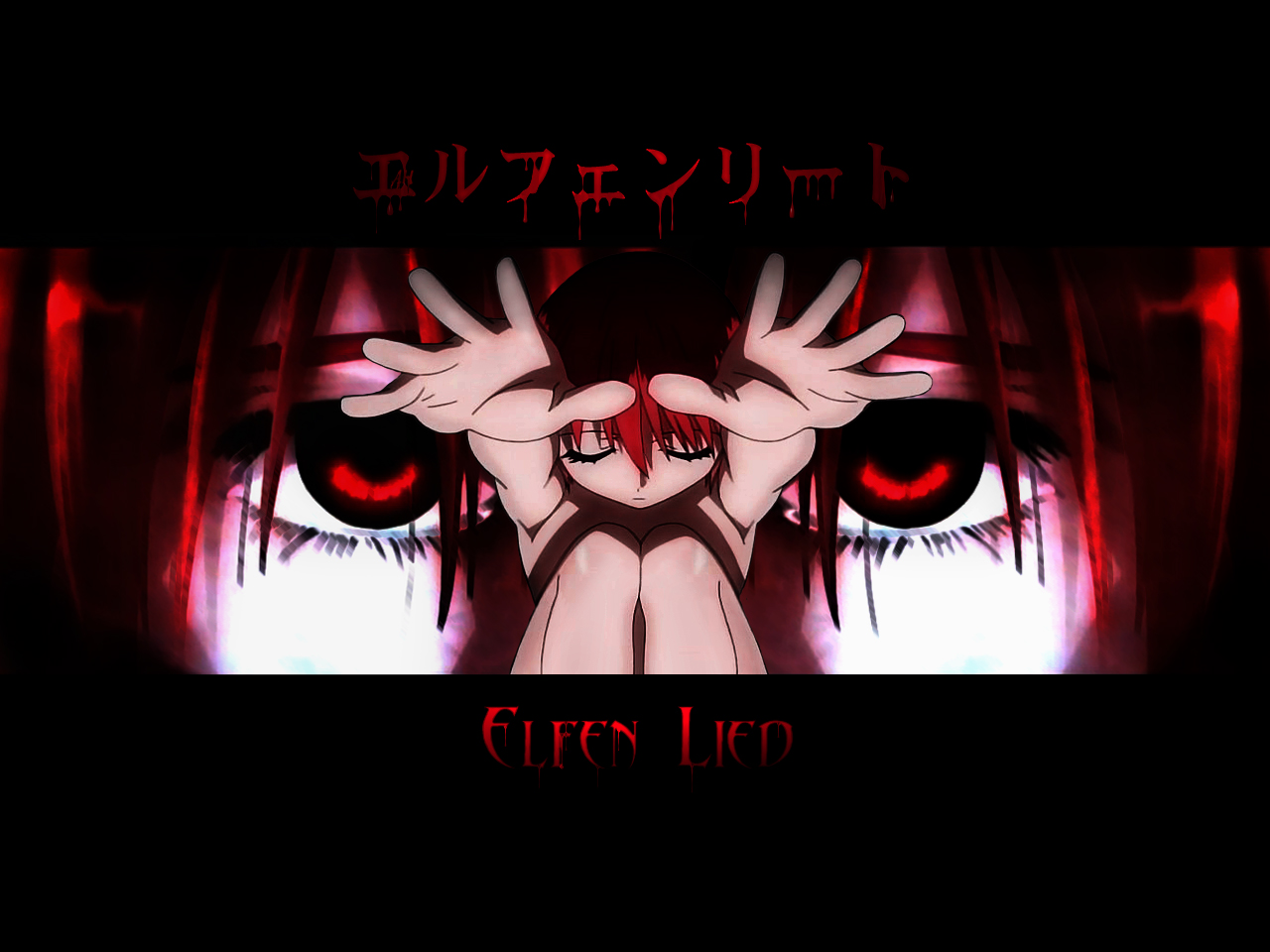 Eye Stare - Elfen Lied 9 Lucy , HD Wallpaper & Backgrounds