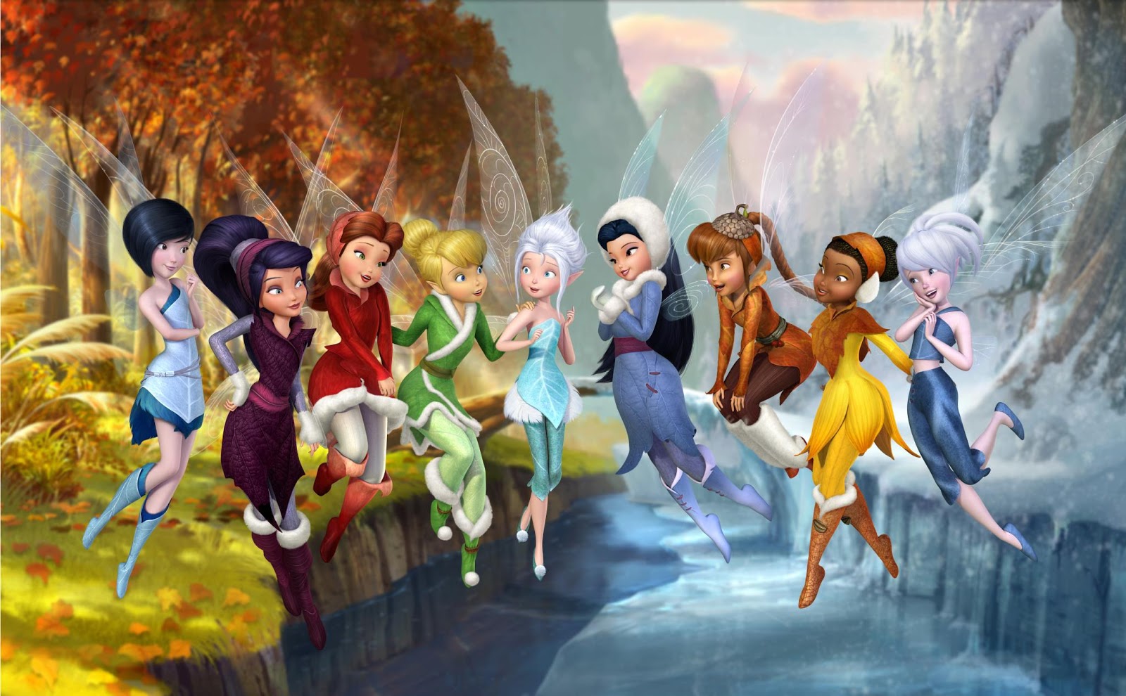 All Tinkerbell Fairies (#3052381) - HD Wallpaper \u0026 Backgrounds Download, image size:1600x990