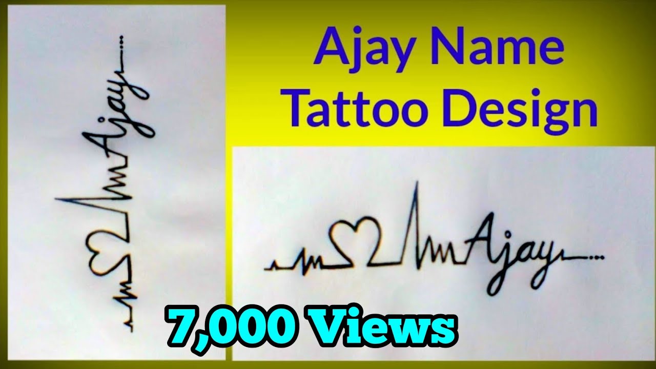 Stylish Ajay Name Tattoo Hd Wallpaper Backgrounds Download Stylish Ajay Name Tattoo Hd Wallpaper Backgrounds Download