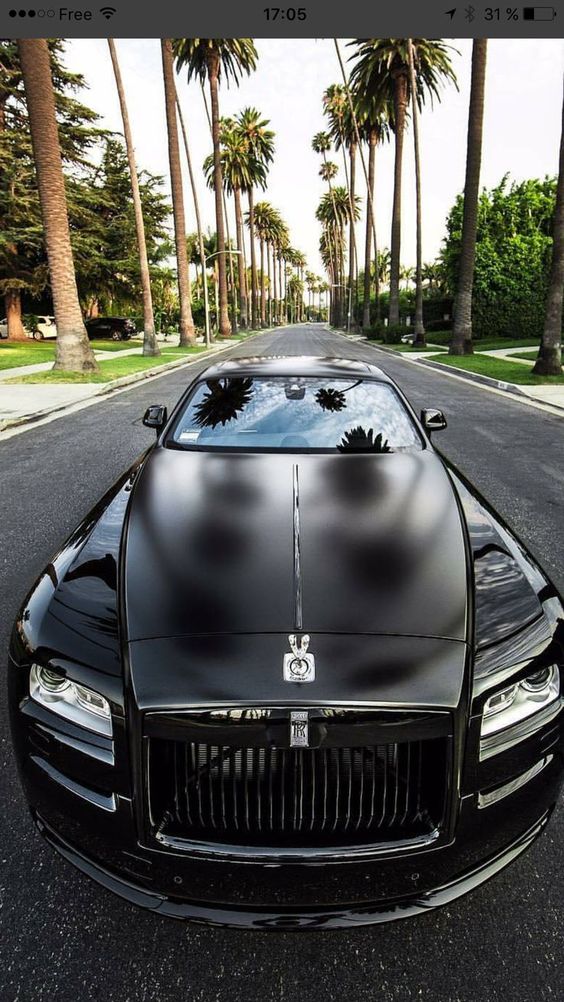 2018 Black Rolls Royce Wallpaper - Palm Trees Luxury Car , HD Wallpaper & Backgrounds