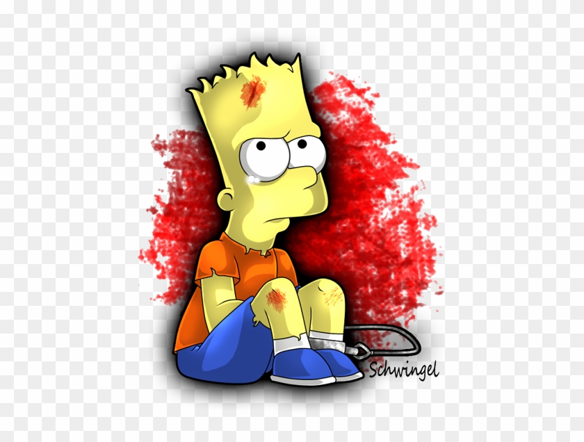 Bart Simpson Images Awwww - Bart Simpson Wallpaper Sad , HD Wallpaper & Backgrounds