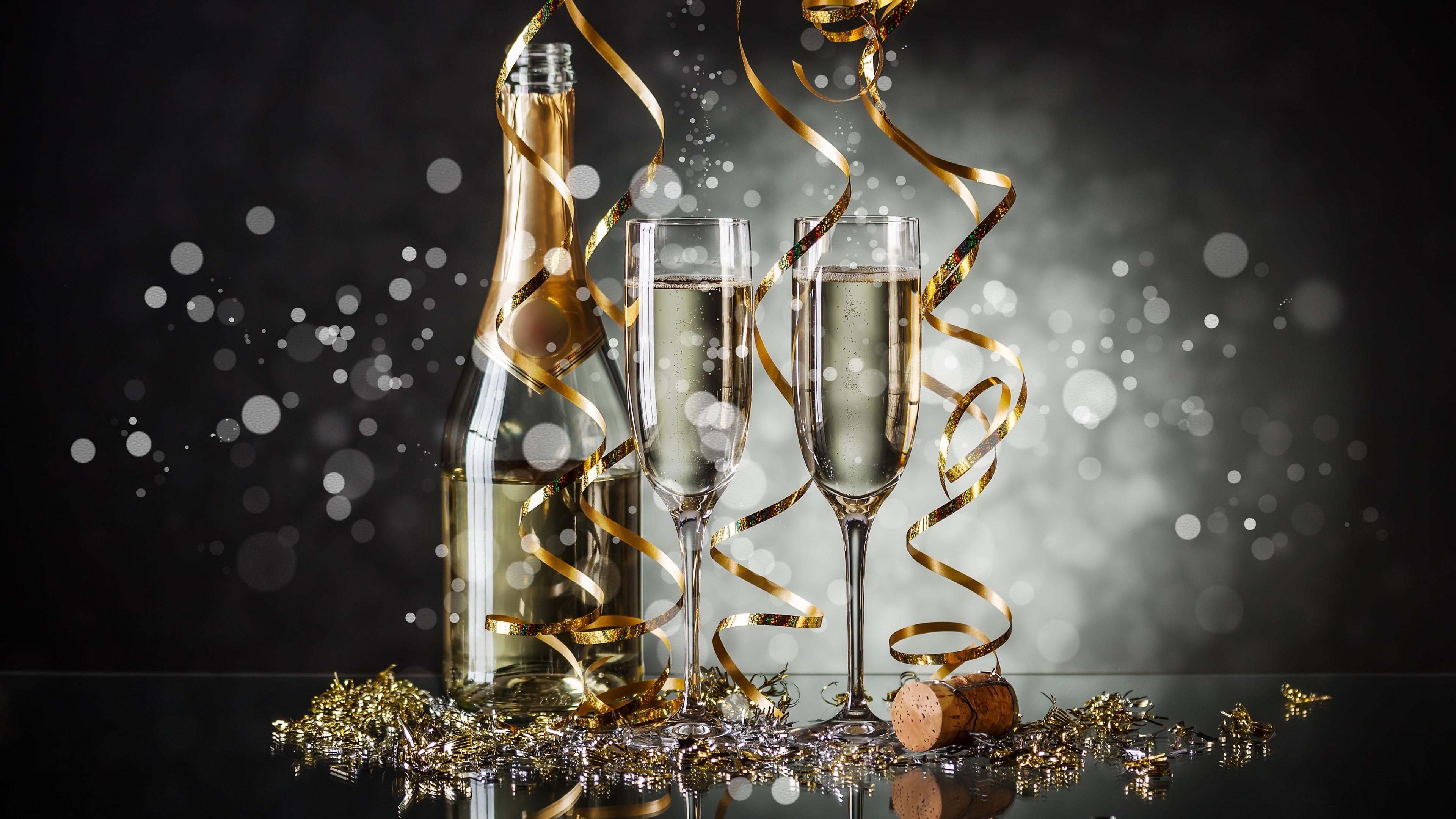 New Year Champagne (#3055343) - HD Wallpaper & Backgrounds Download