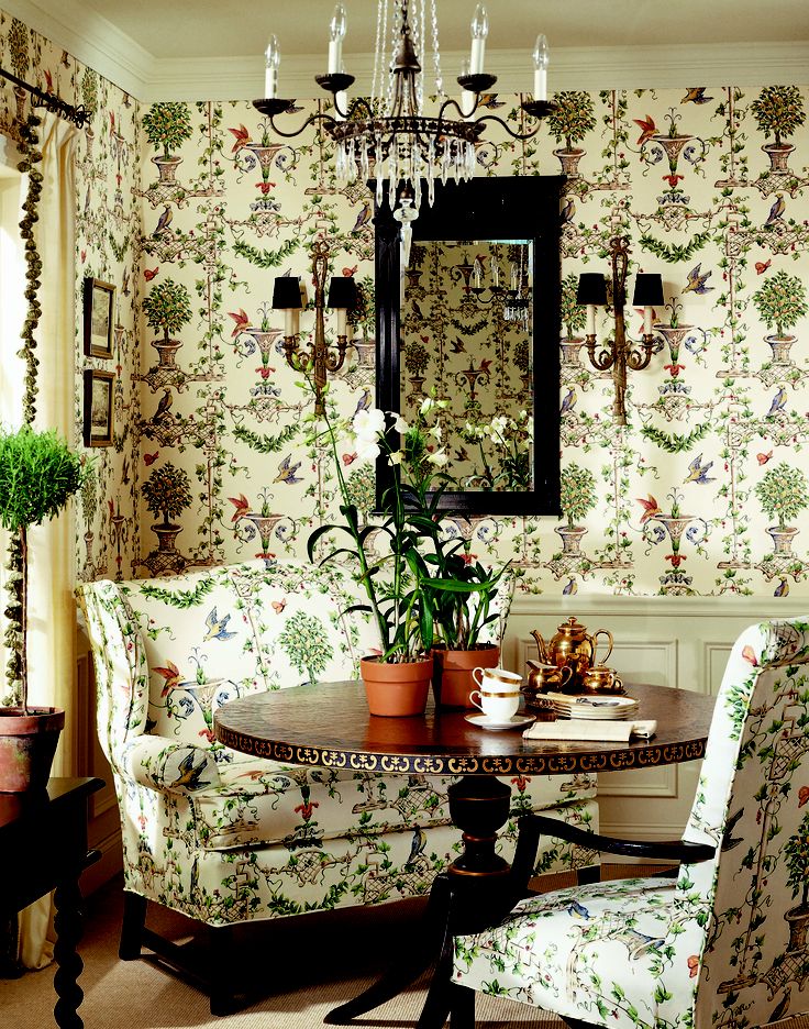 Marion Wallpaper And Fabric From Canterbury Thibaut - Matching Wallpaper And Fabric , HD Wallpaper & Backgrounds