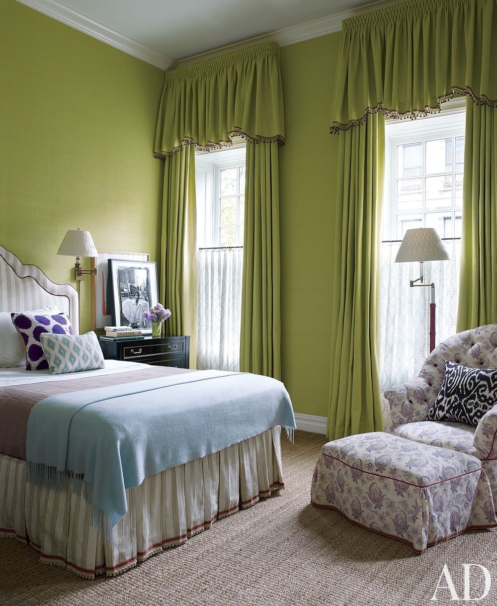 Matching Curtains For Green Walls , HD Wallpaper & Backgrounds
