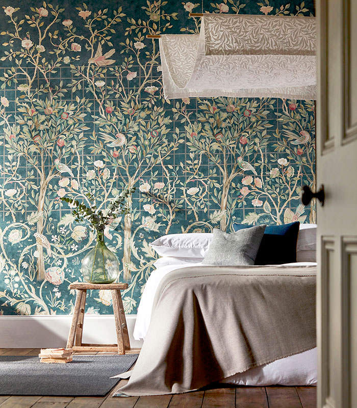 William Morris Wallpaper Bedroom , HD Wallpaper & Backgrounds