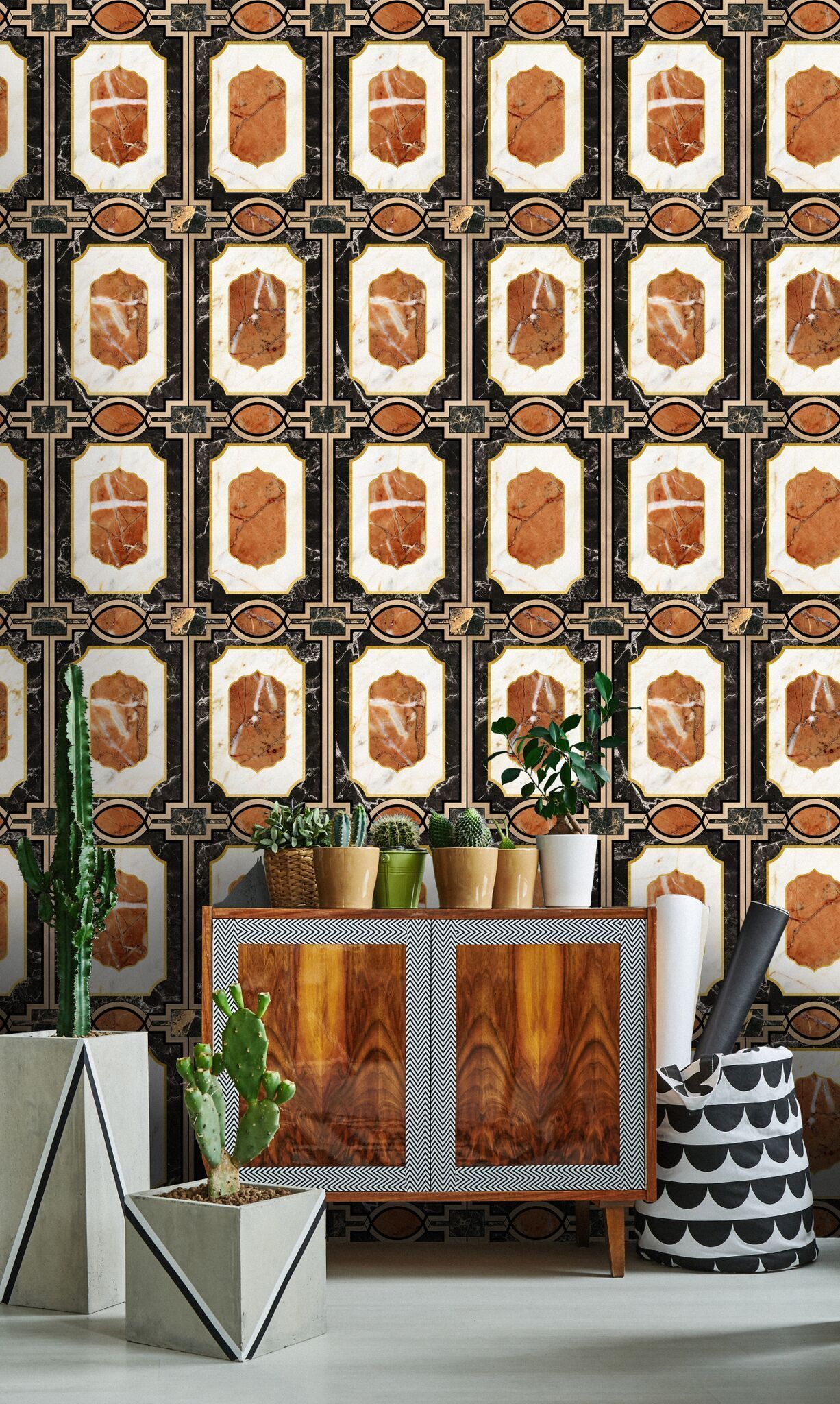 The Joyful Wallpaper Company Wallpaper 1 Box Of 3 Rolls - Interior Design , HD Wallpaper & Backgrounds