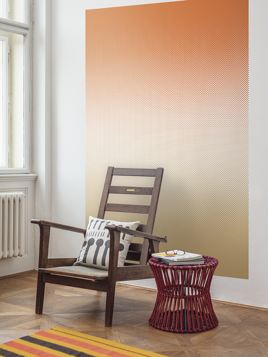 Mural Wallpaper Fog Ochre-red - Chair , HD Wallpaper & Backgrounds