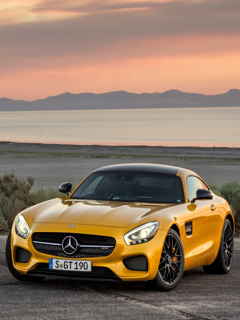 Sgt 190 Mercedes Benz Yellow - 2016 Mercedes Amg Gts , HD Wallpaper & Backgrounds