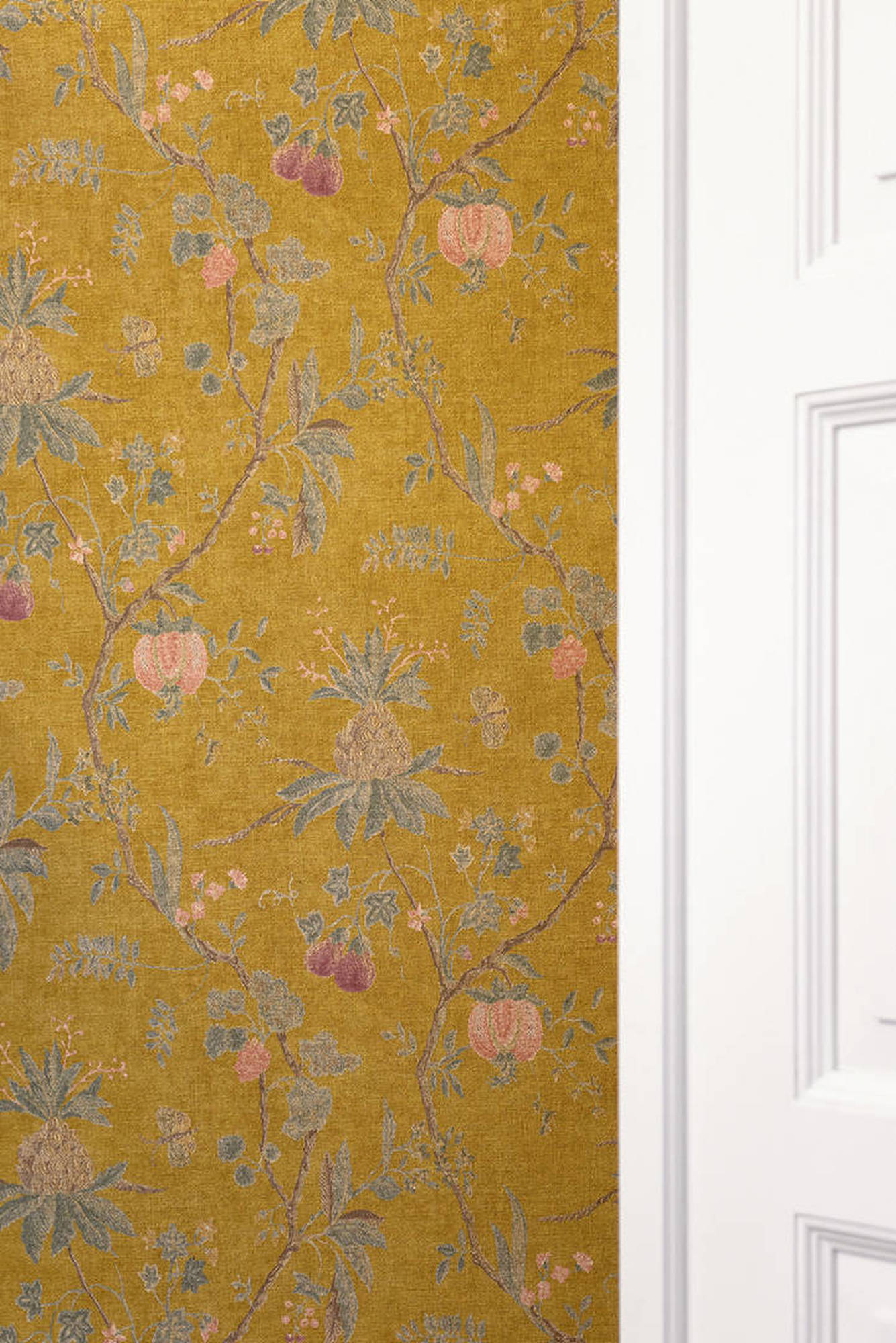 Baum - Vintage Yellow - Vintage Chinoiserie , HD Wallpaper & Backgrounds