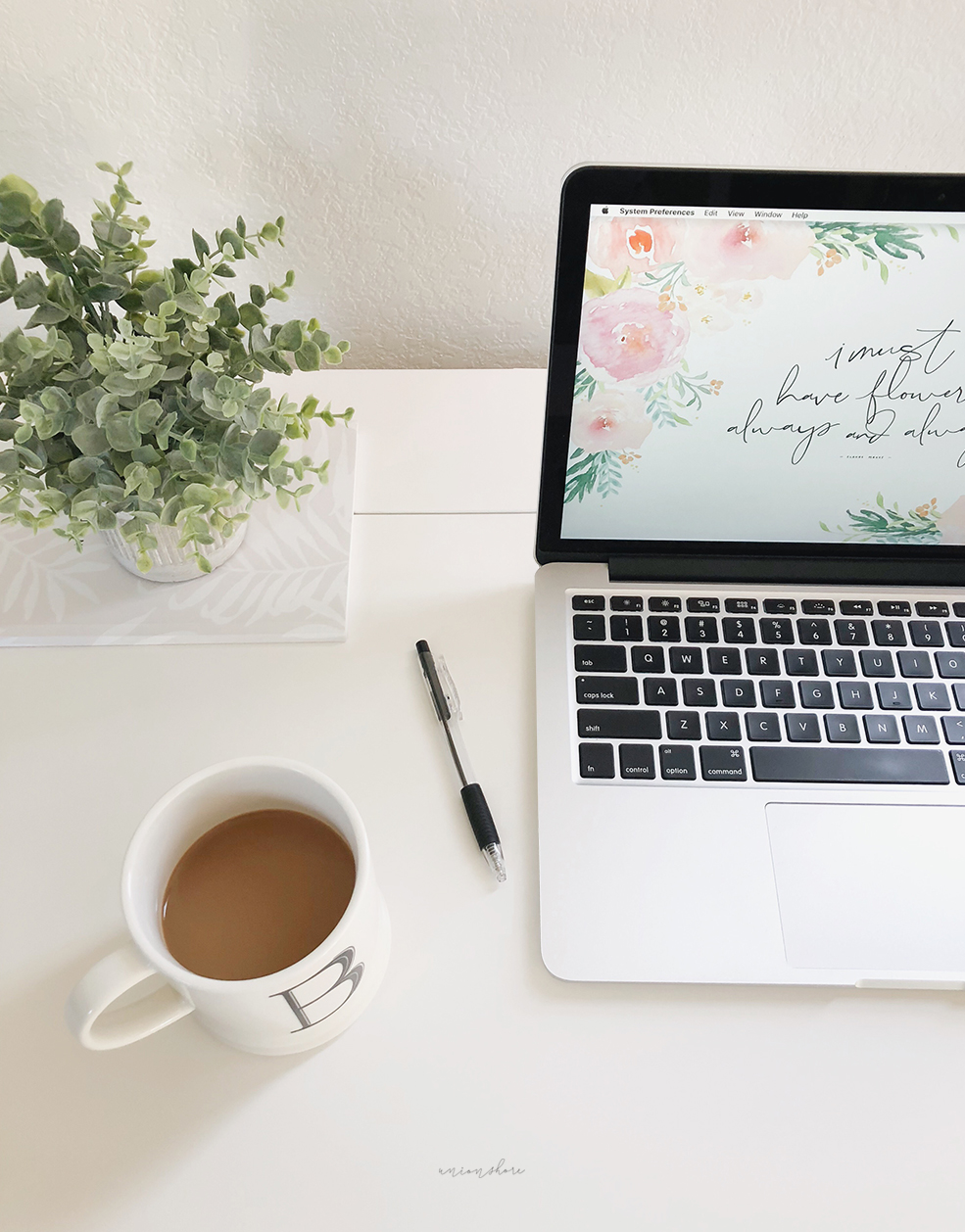 Spring Floral Desktop Wallpaper - Untuk Blog , HD Wallpaper & Backgrounds