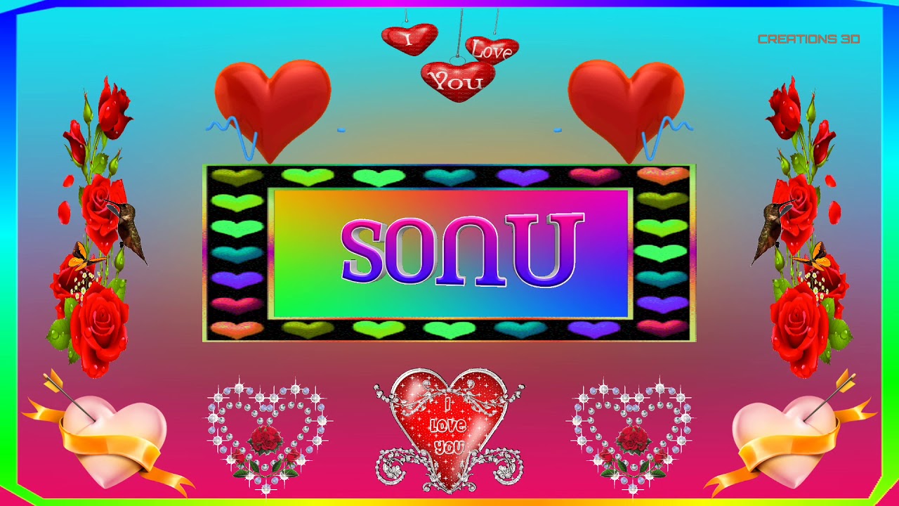 Love You Sonu Name - Name I Love You Sonu , HD Wallpaper & Backgrounds