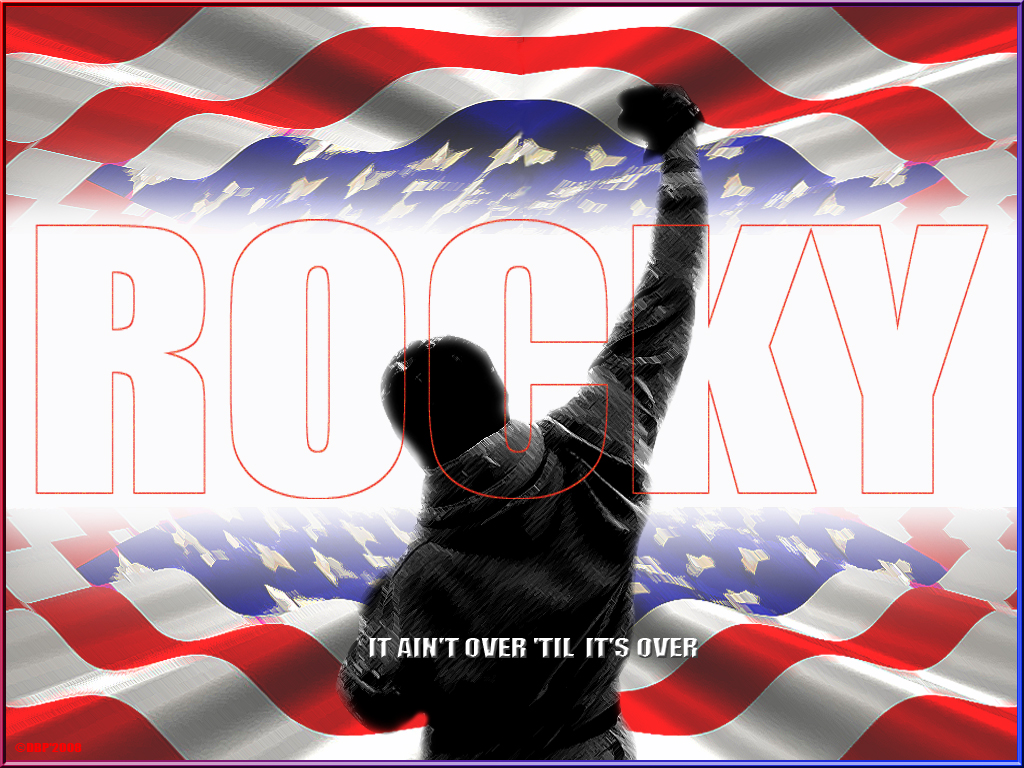 Download Rocky Balboa Wallpaper Rocky Winning Wallpaper - Aint Over Till Its Over , HD Wallpaper & Backgrounds