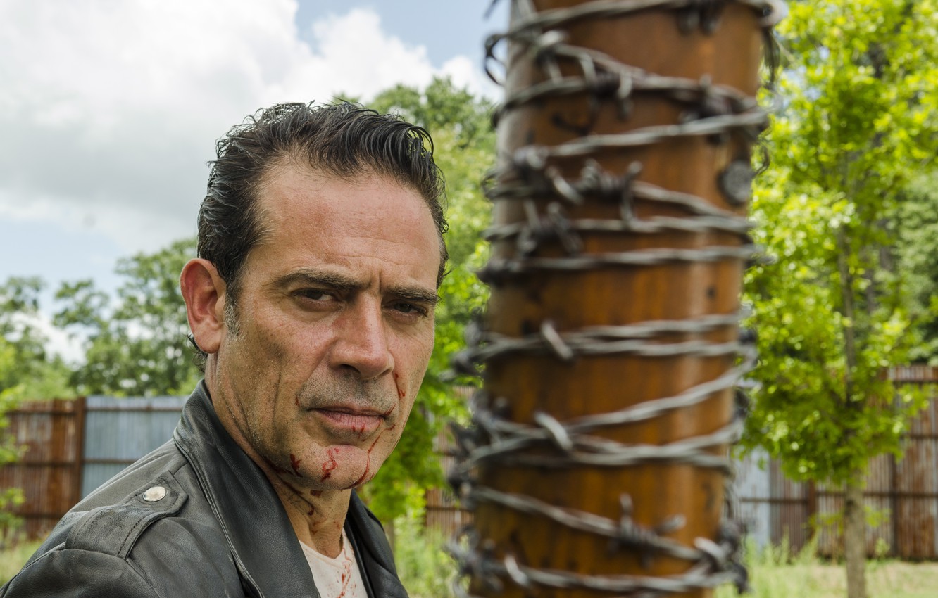 Photo Wallpaper Jeffrey Dean Morgan, The Walking Dead, - Walking Dead Season 7 Episode 8 Negan , HD Wallpaper & Backgrounds