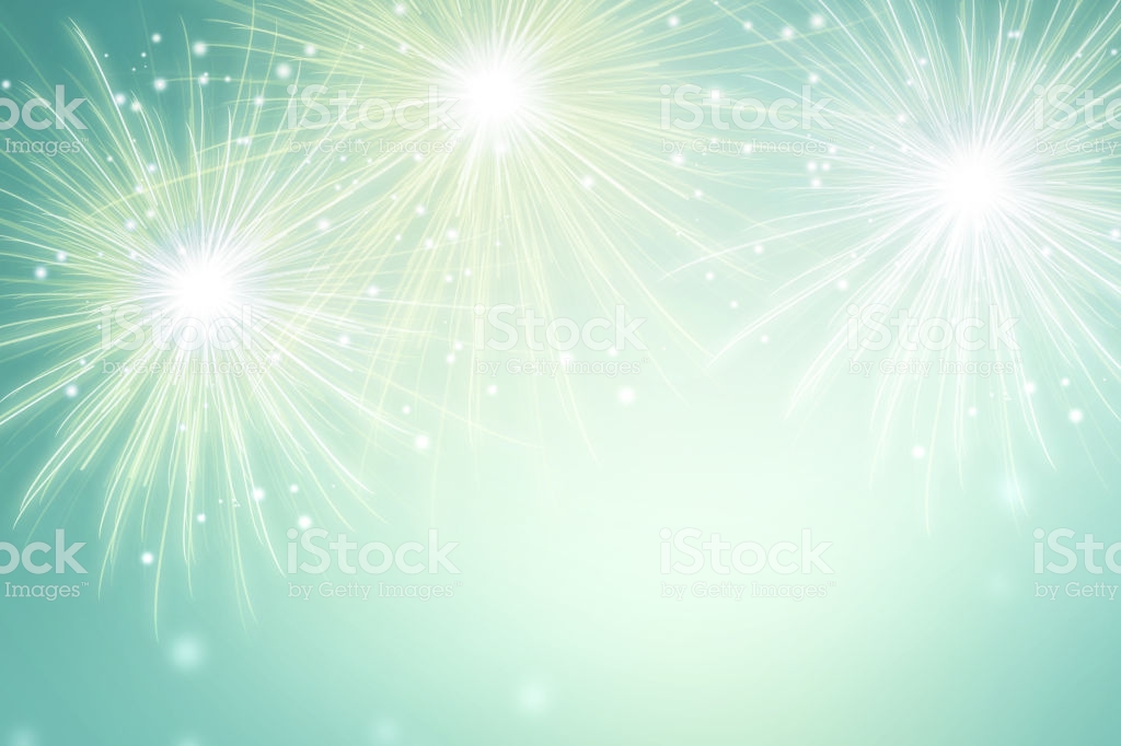 Abstract Fireworks On Green Background - Fireworks , HD Wallpaper & Backgrounds