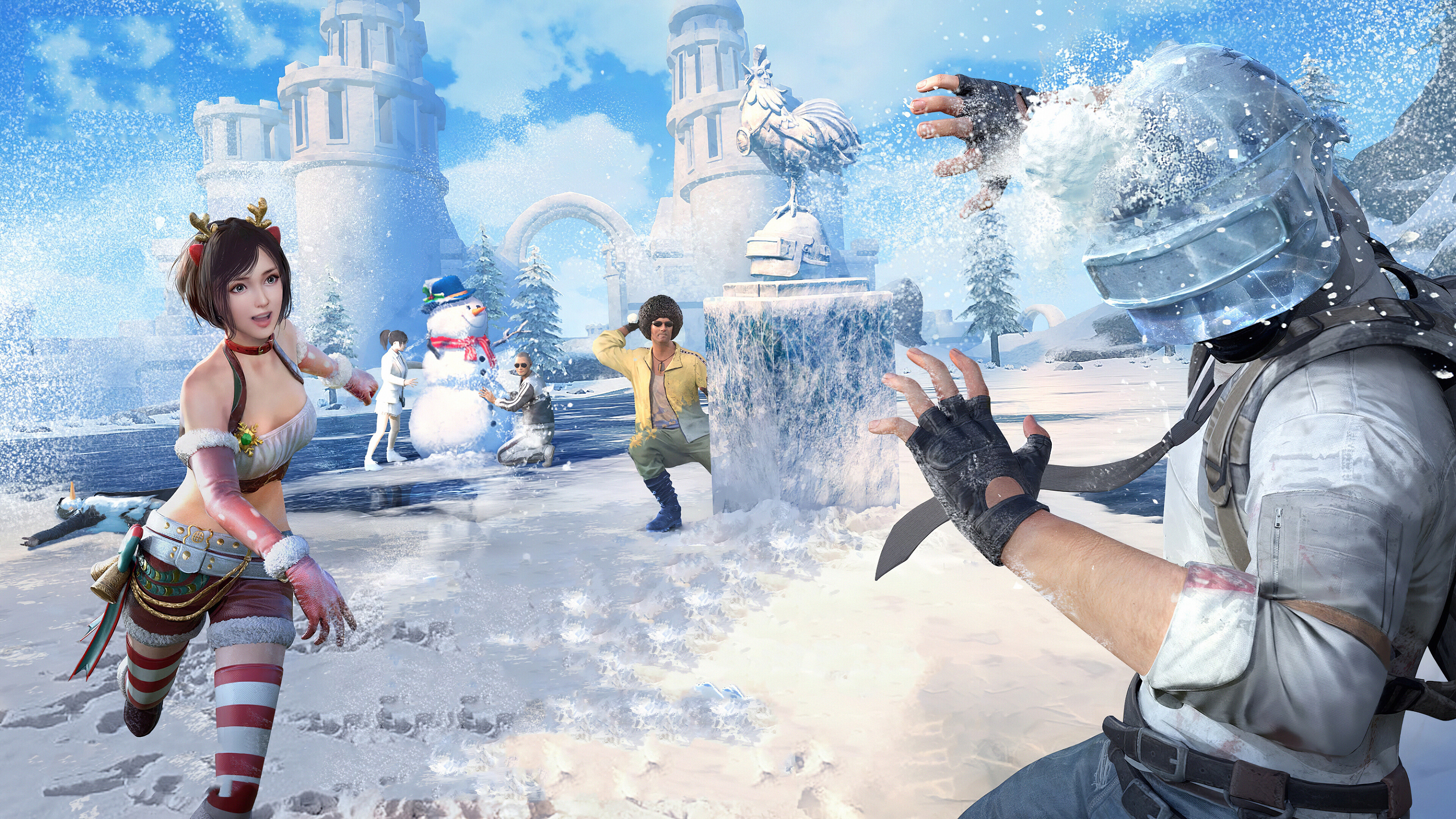 Pubg, Mobile, Winter Festival, 4k Wallpaper - Pubg Lite Update 2020 , HD Wallpaper & Backgrounds