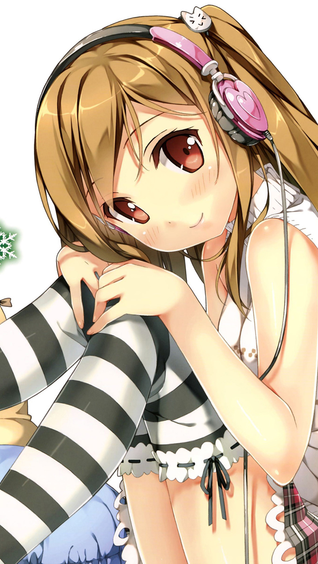 Cartoon Girl Listening Music - Anime Girl Listening Music , HD Wallpaper & Backgrounds