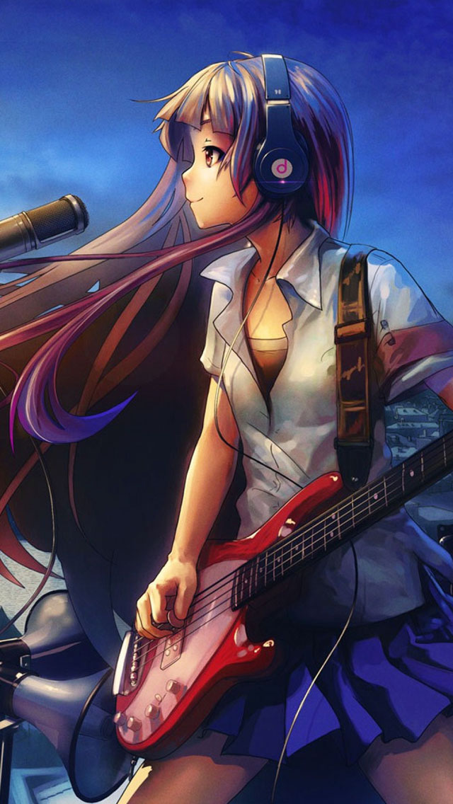 Iphone Anime Wallpaper Music , HD Wallpaper & Backgrounds