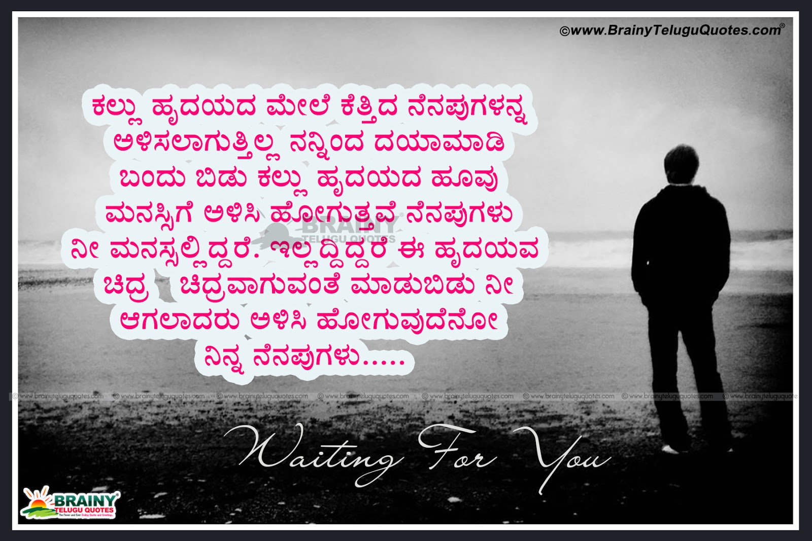 Top Kannada I Miss You Quotes Kavanagalu Messages With - Every Man Has His Secret Sorrows , HD Wallpaper & Backgrounds