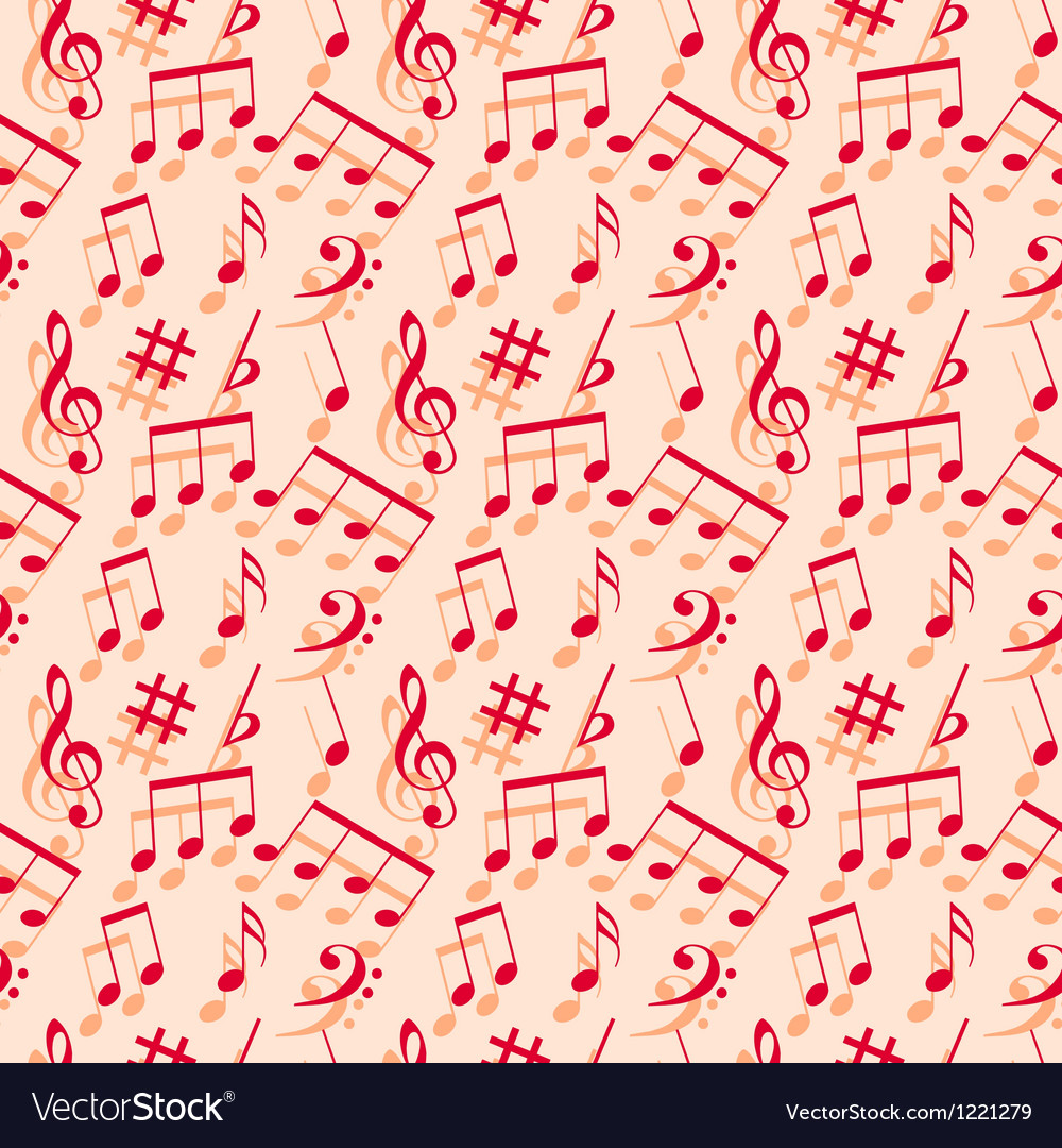 Music Notes Seamless Wallpaper - Music Note Wallpaper Stock , HD Wallpaper & Backgrounds