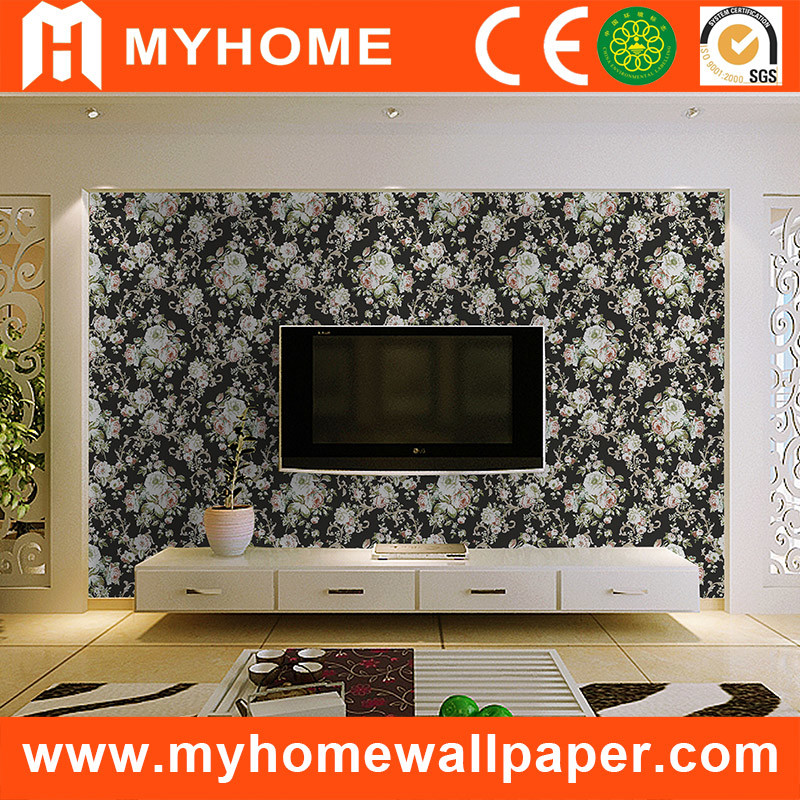 Beautiful Flower Tv Background Living Room Pvc Wallpaper - Famous Stars And Straps Tattoos , HD Wallpaper & Backgrounds
