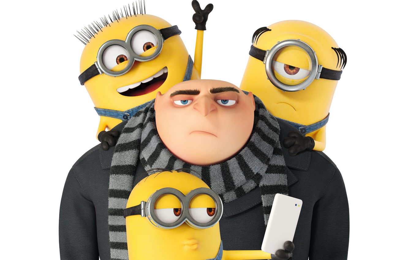 Photo Wallpaper Animated Film, Gru, Minion, Animated - Gru Despicable Me Minions , HD Wallpaper & Backgrounds