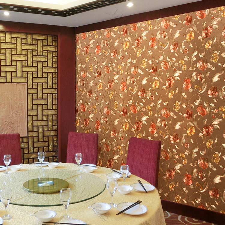 Dining Room And Shop Wall Decoration Golden Wallpaper - Golden Wallpaper Design For Wall , HD Wallpaper & Backgrounds
