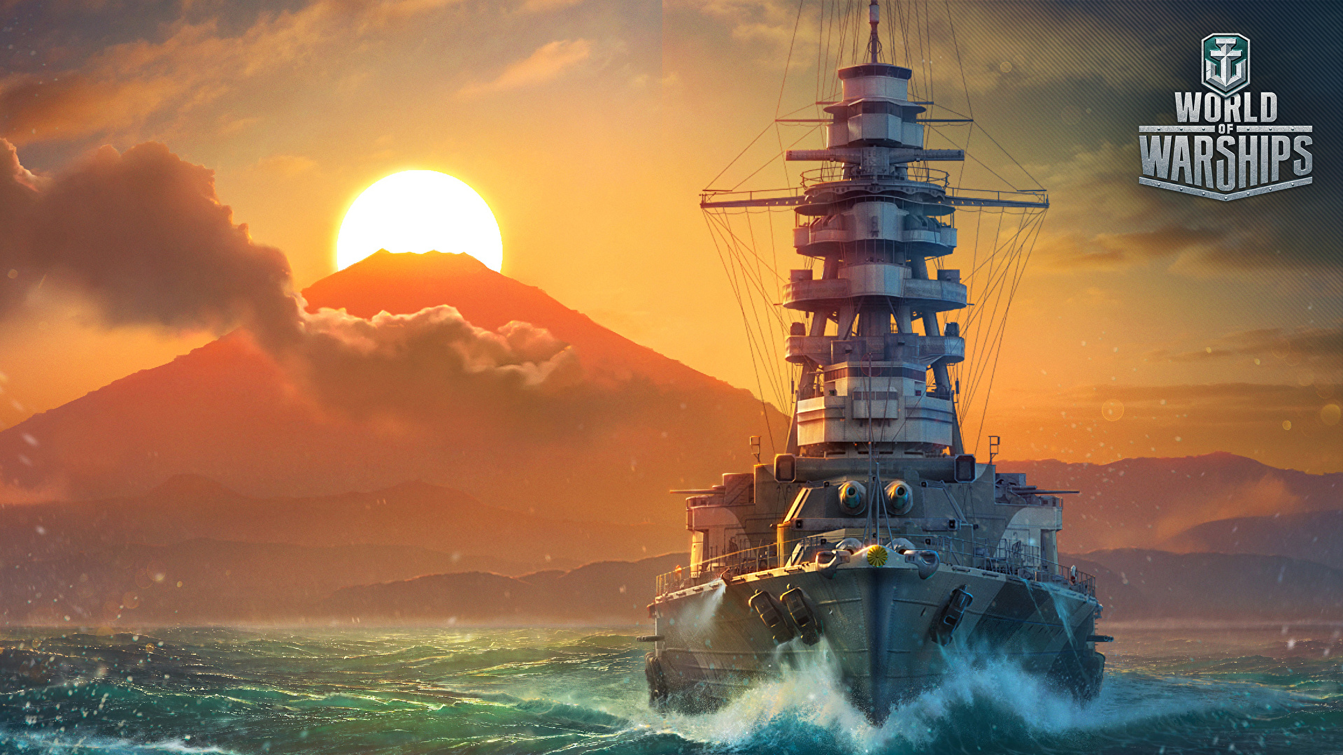 Video Game World Of Warships Warships Ship Naval Hd - World Of Warships Mutsu , HD Wallpaper & Backgrounds