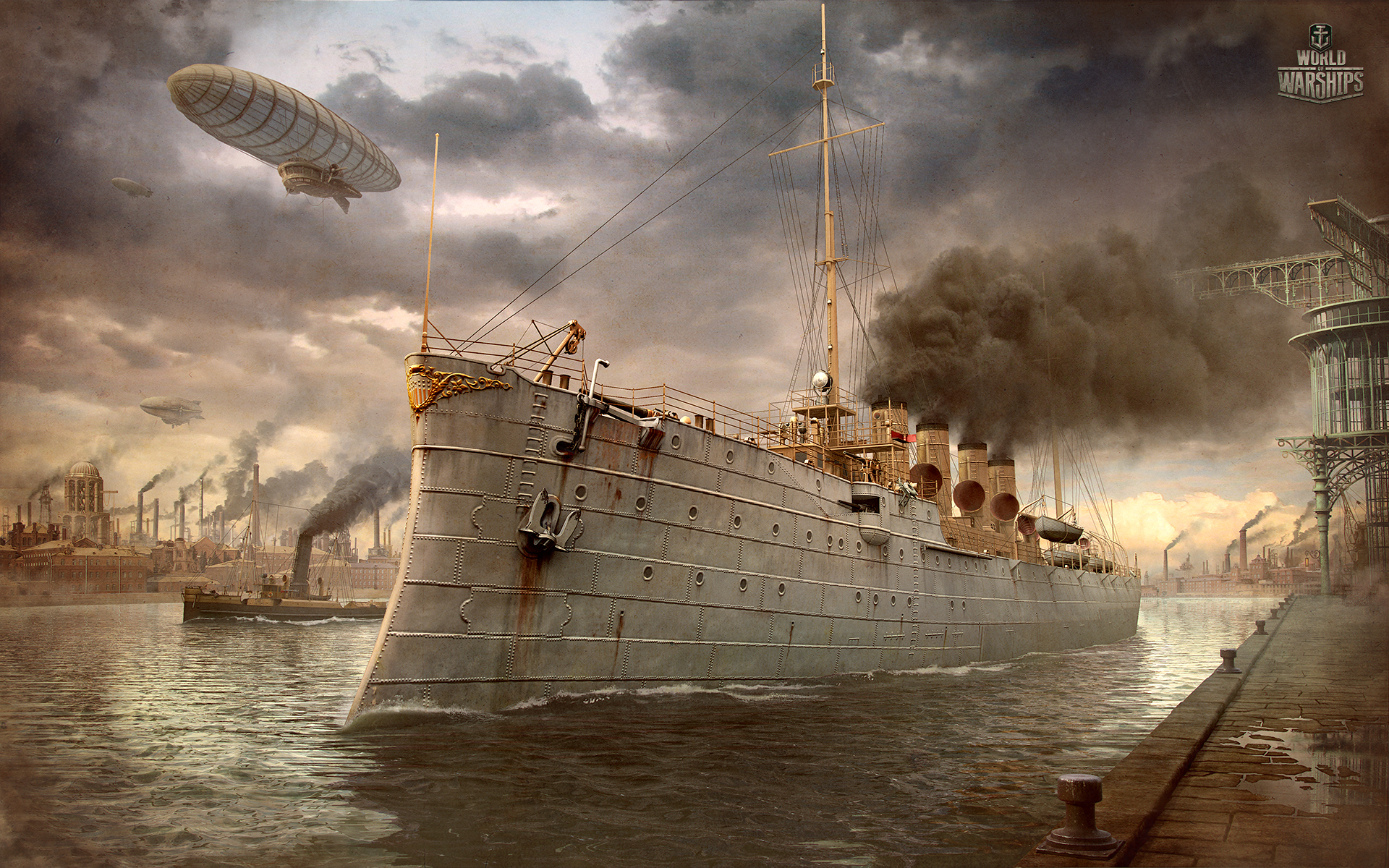 World Of Warships Steampunk , HD Wallpaper & Backgrounds