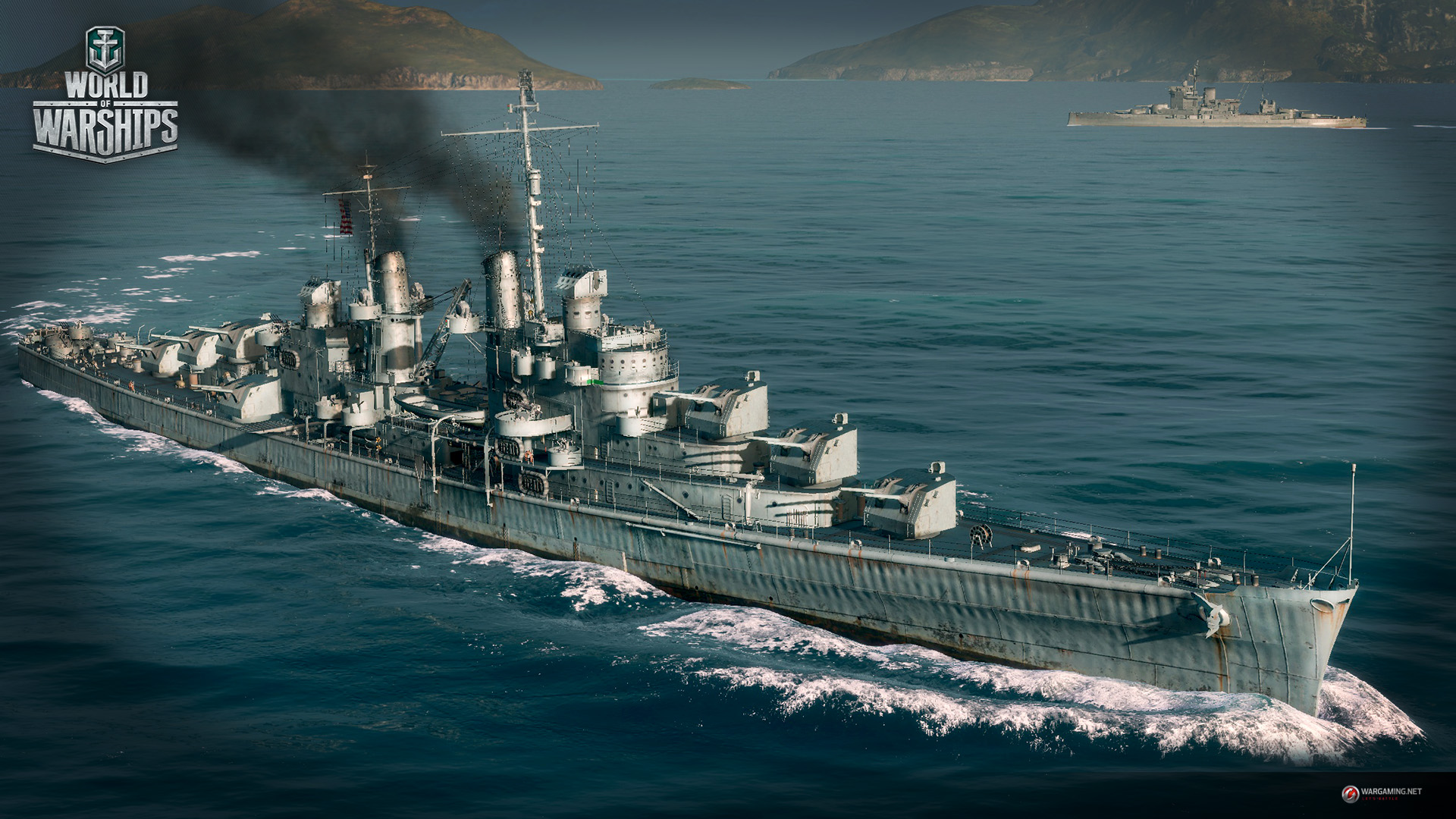 World Of Warships Wallpaper - World Of Warship Atlanta , HD Wallpaper & Backgrounds
