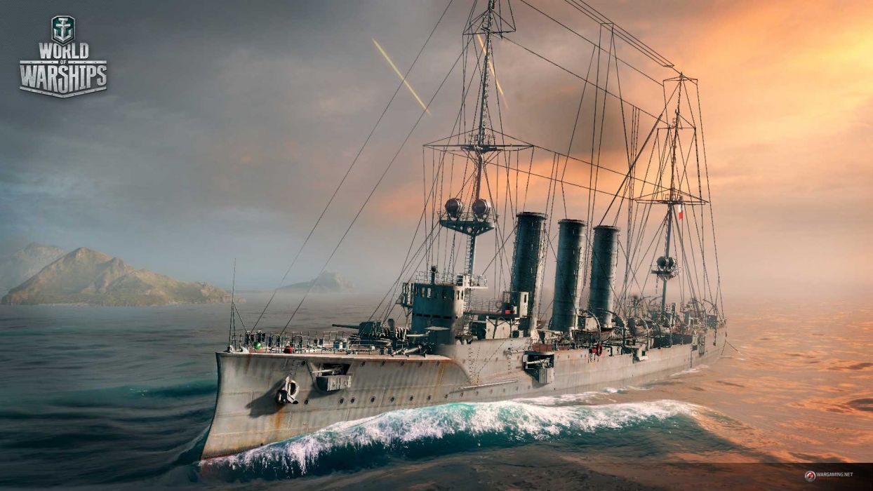 World Of Warships Game War Military Video Wwll Battleship - World Of Warship , HD Wallpaper & Backgrounds