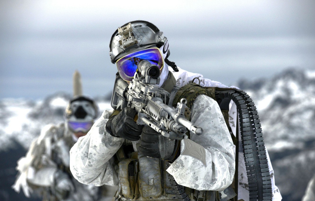 Photo Wallpaper Weapons, Soldiers, United States Navy - Navy Seals , HD Wallpaper & Backgrounds