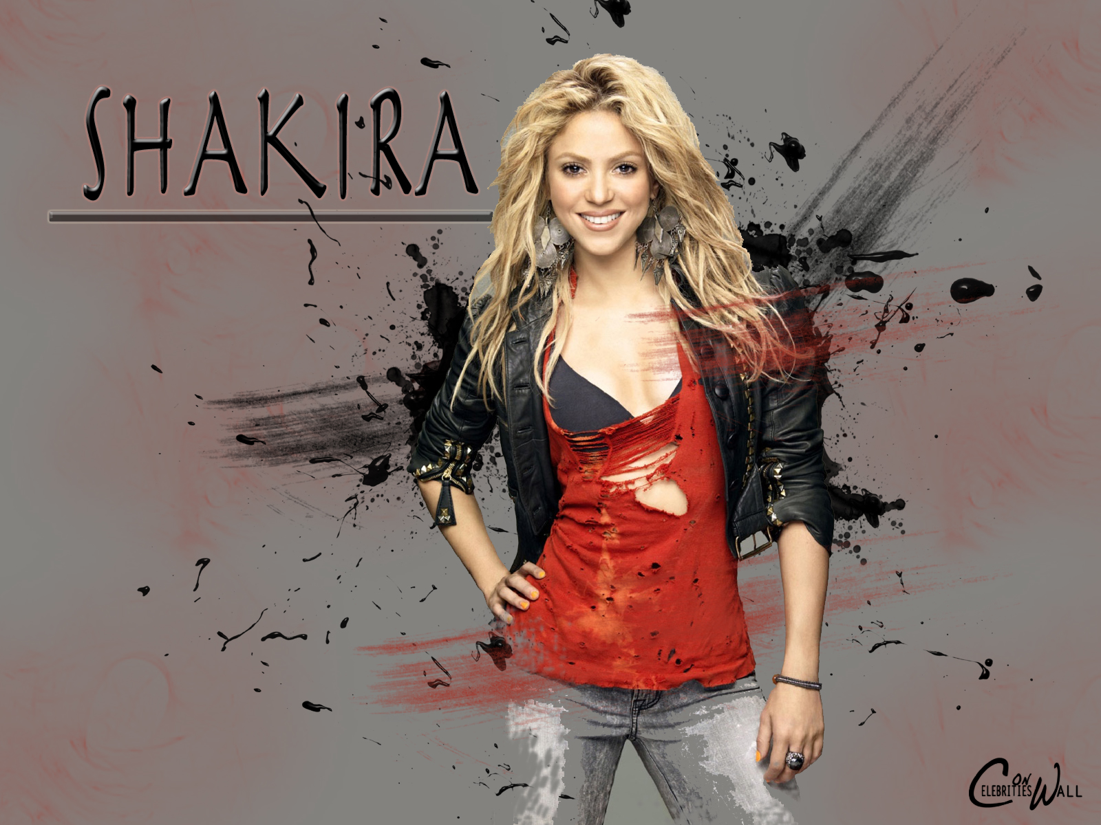 Shakira Wallpaper - Red Shakira , HD Wallpaper & Backgrounds