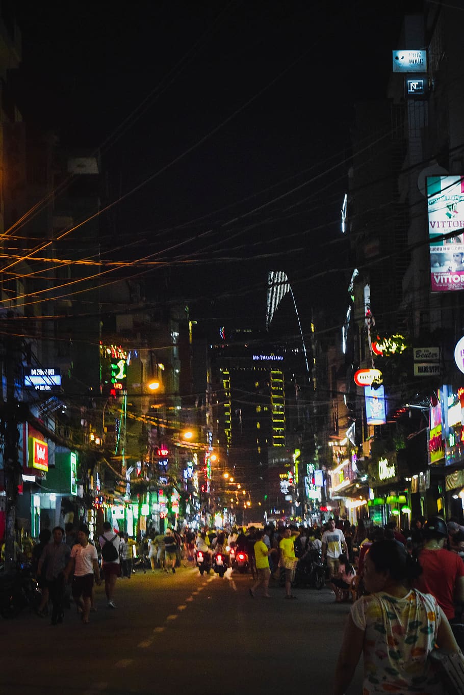 Vietnam, Bui Vien Walking Street, Saigon, City, Night, - Iphone Xr Wallpaper Vietnam , HD Wallpaper & Backgrounds