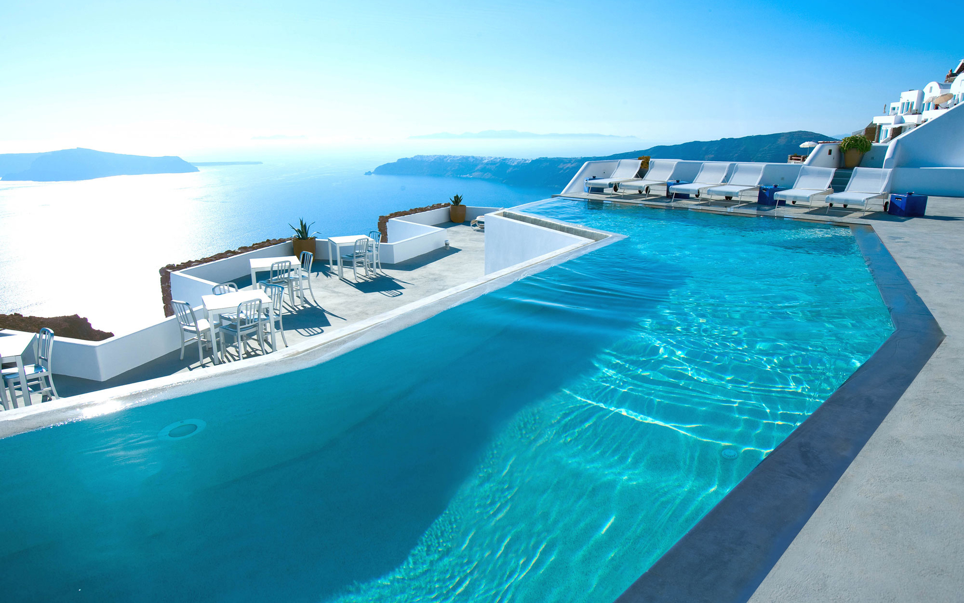Hd Greece Wallpaper - Santorini Grecia Hotel , HD Wallpaper & Backgrounds