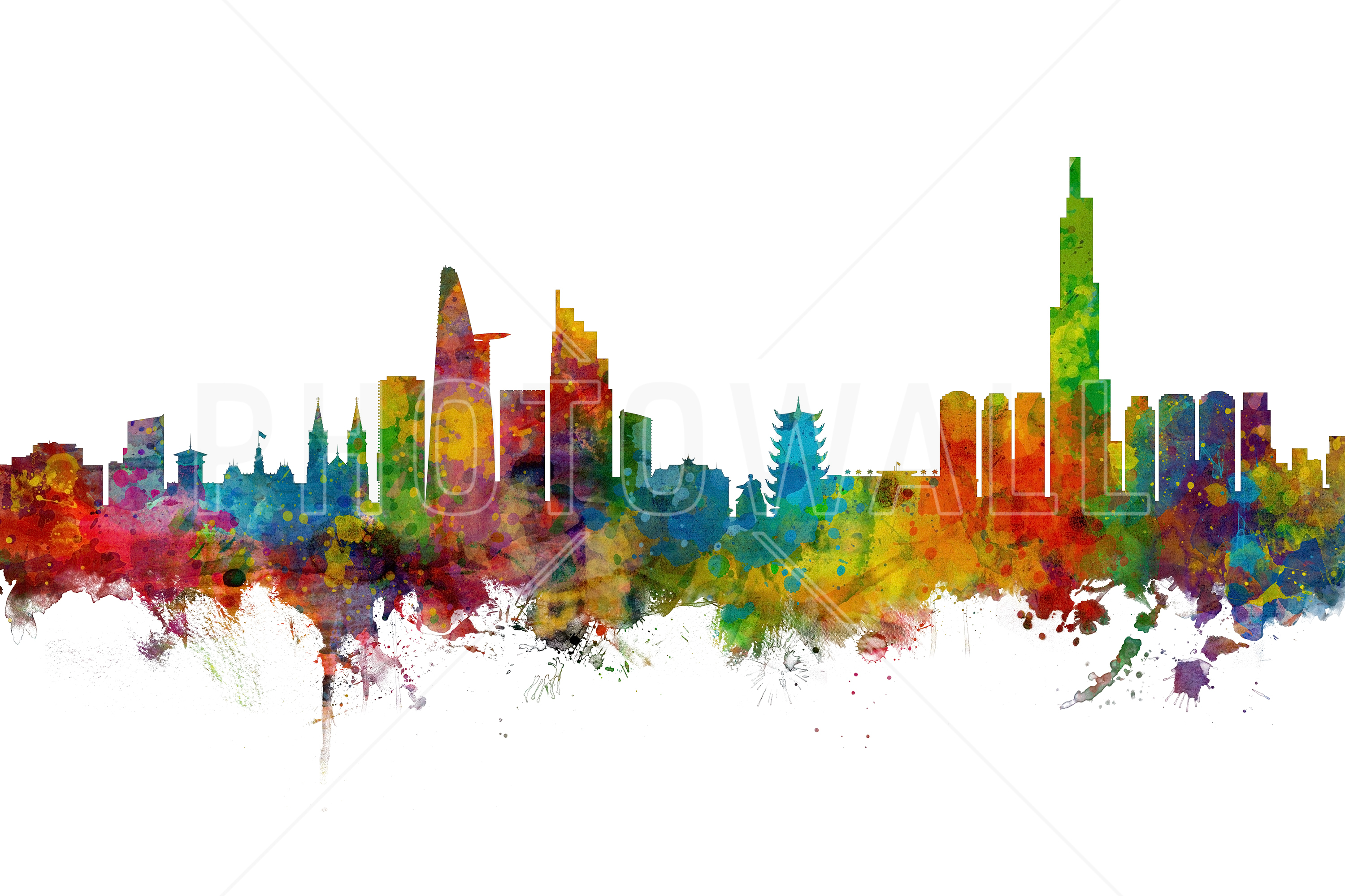 Ho Chi Minh City Vietnam Skyline - Chicago Skyline Michael Tompsett , HD Wallpaper & Backgrounds