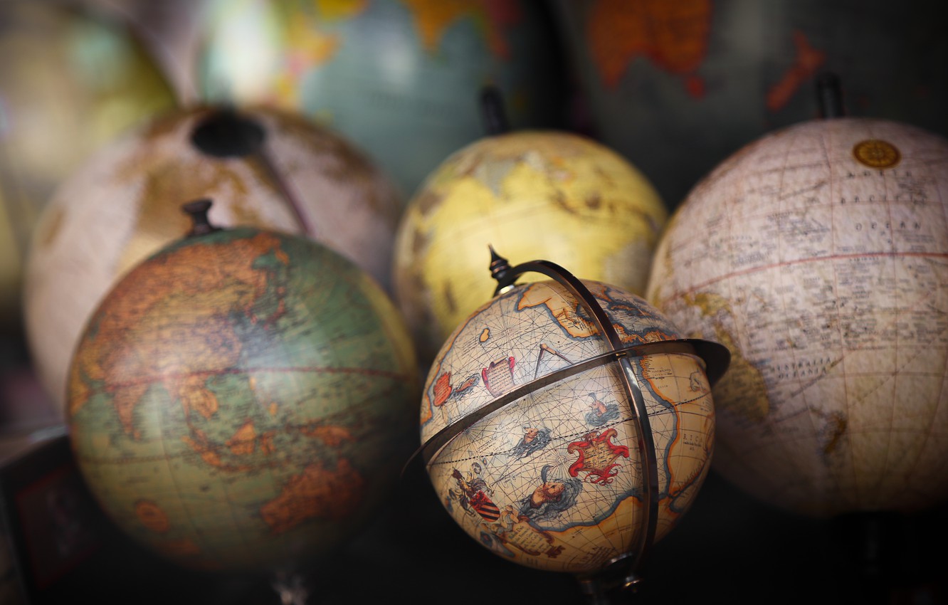 Photo Wallpaper The World, Map, Globes - Fondos De Pantalla Globo Terraqueo  (#3062360) - HD Wallpaper \u0026 Backgrounds Download, image size:1332x850