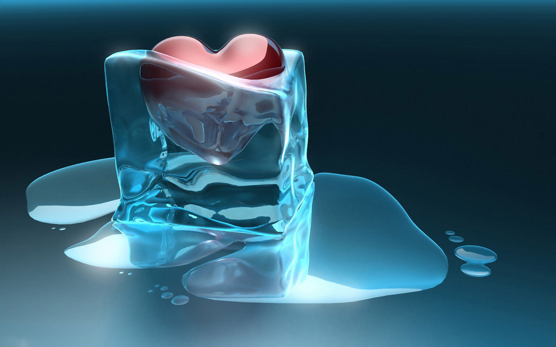 Heart Trapped In Ice Cube - Heart In Ice Melting , HD Wallpaper & Backgrounds