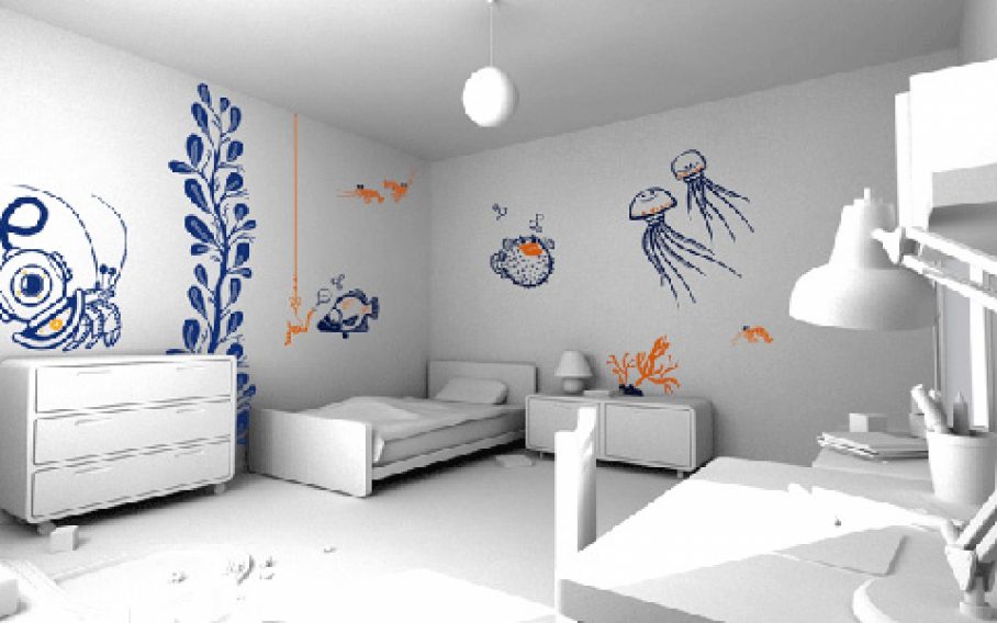 Cool Wallpaper Designs Wall For Sale Accent With Tape - Decoración En Paredes Con Pintura , HD Wallpaper & Backgrounds