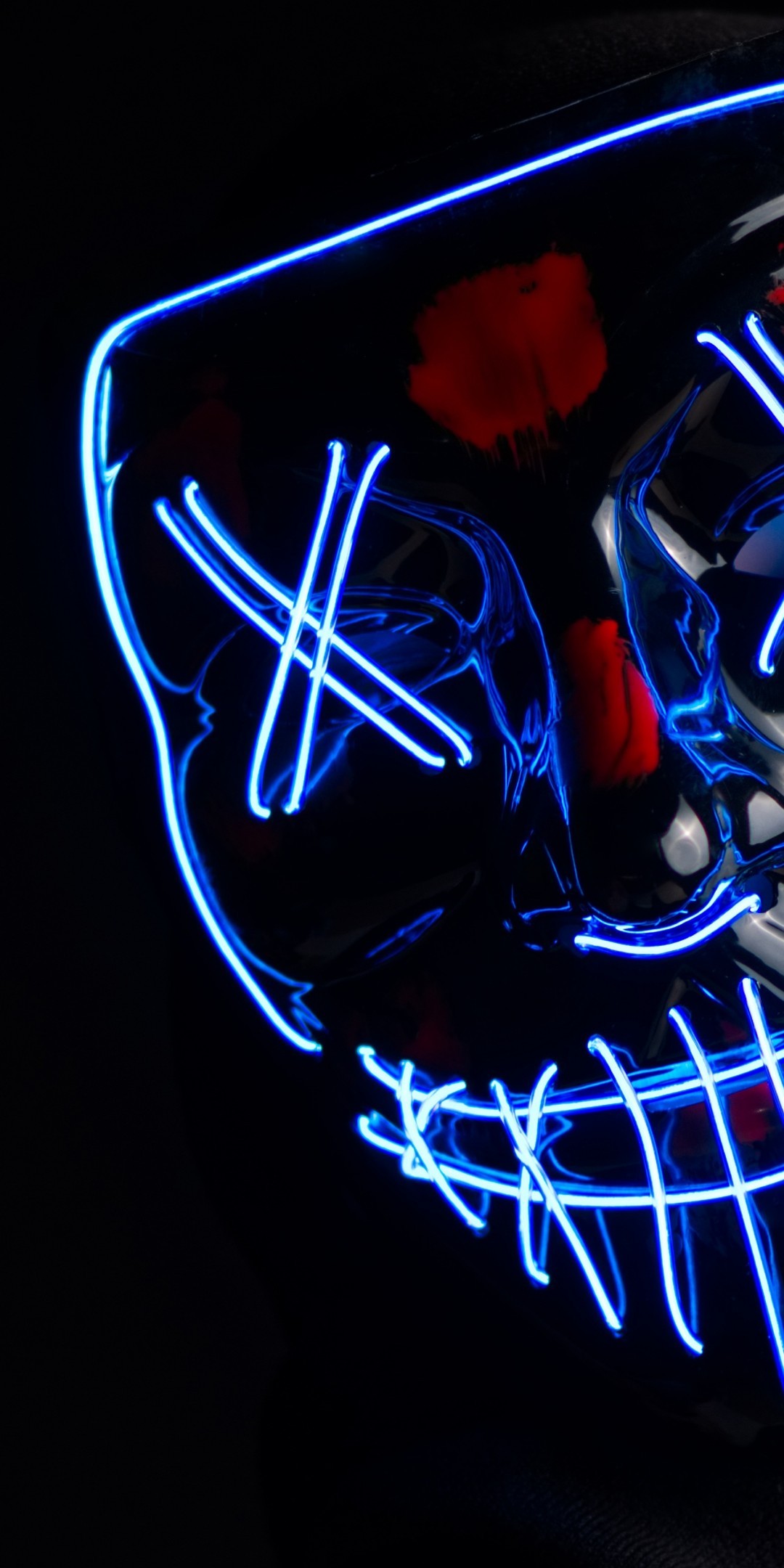 Creepy Mask, Xx, Neon Light - Neon Mask , HD Wallpaper & Backgrounds
