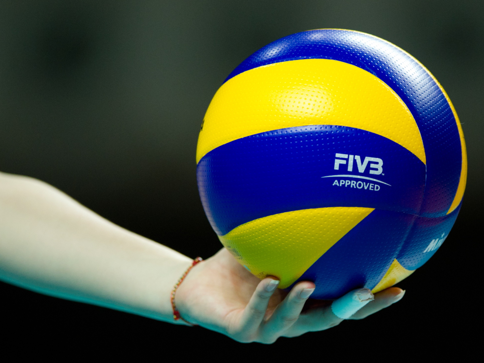Volleyball Ball On A Hand - Volleyball Ball Hand , HD Wallpaper & Backgrounds
