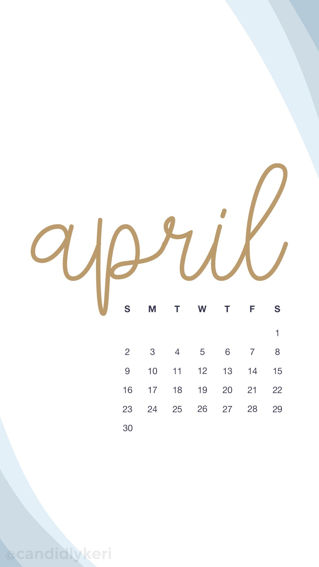 2018 Cute April Calendar , HD Wallpaper & Backgrounds