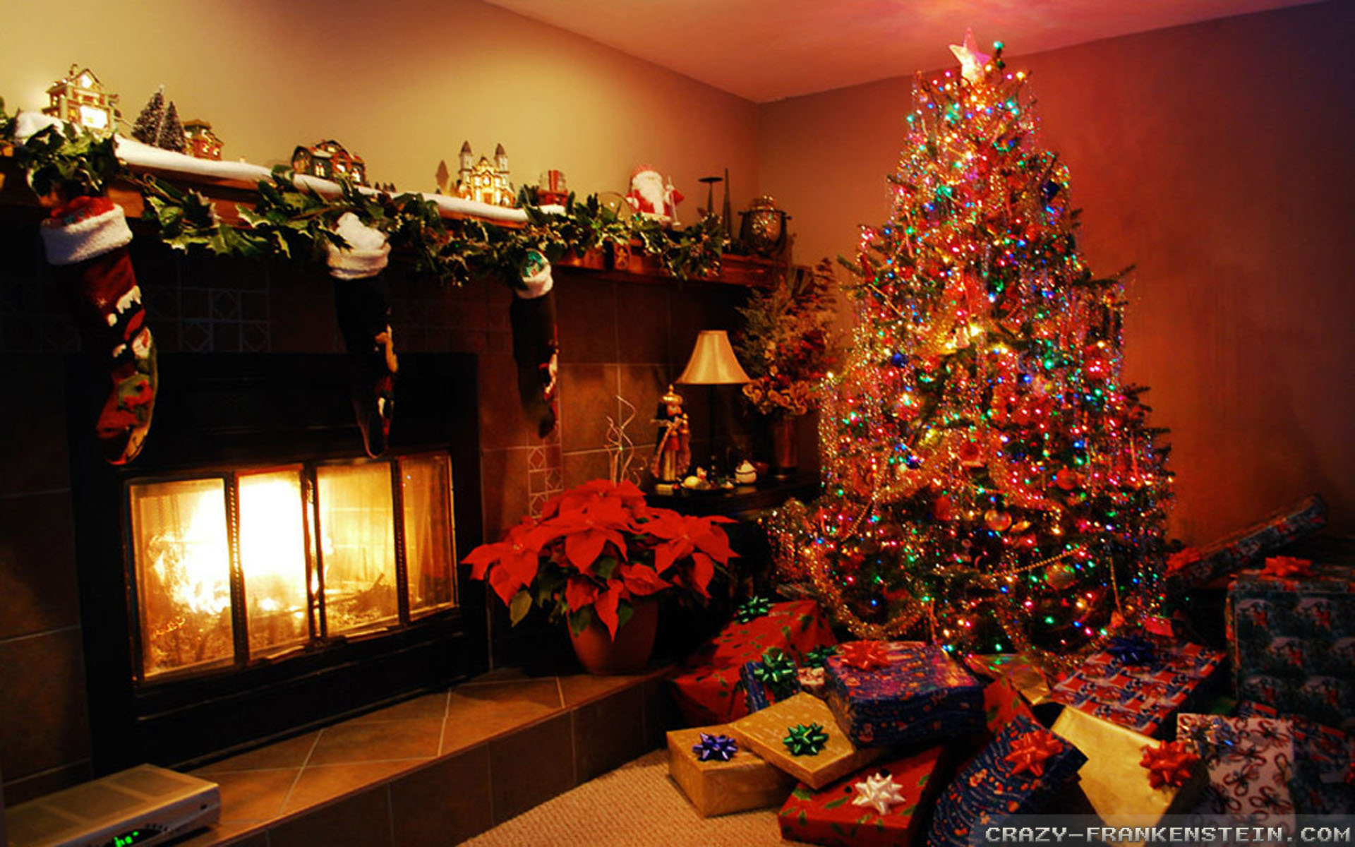 1920x1200px 38376 Kb Christmas Day 355771 - Christmas Day Living Room , HD Wallpaper & Backgrounds