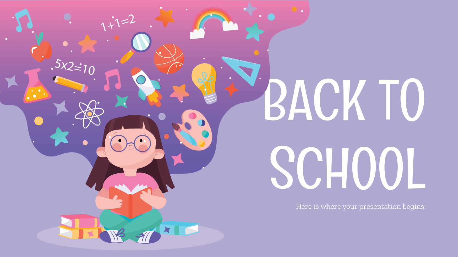 Back To School Social Media Presentation Template - Google Slides Themes For Kids , HD Wallpaper & Backgrounds
