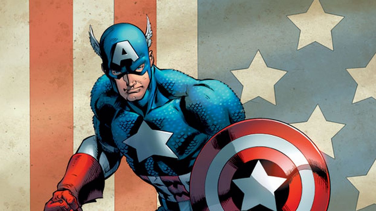 Captain America Superhero Wallpaper - Captain America Cartoon 80s , HD Wallpaper & Backgrounds