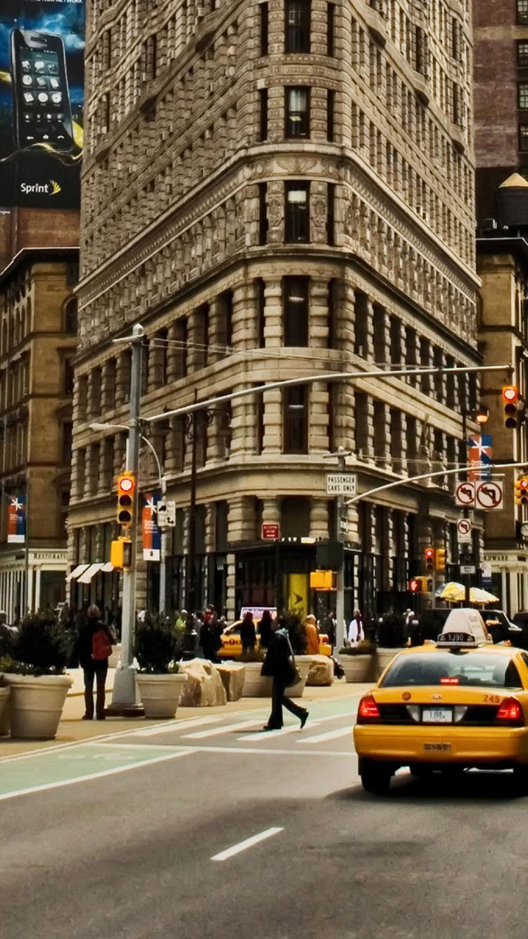 New York Flatiron Building Iphone - 4k 1366x768 New York , HD Wallpaper & Backgrounds